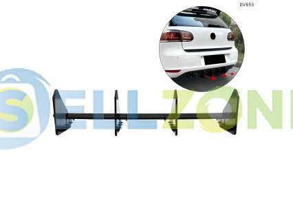 Ρύθμιση πίσω διαχύτη για προέκταση προφυλακτήρα Volkswagen Golf 6 (2009–2012) – DV653